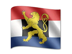 Computer Graphic Flag Drucke: Flag of Benelux
