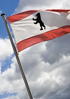 German Federal Republic Flag Drucke: Flag of Berlin, Germany