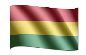 South American Flag Drucke: Flag of Bolivia