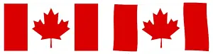 Canadian Flag Drucke: Flag of Canada. Simple and slightly waving version