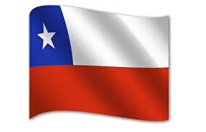 Symbolic National Colors Drucke: Flag of Chile
