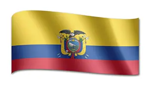 South American Flag Drucke: Flag of Ecuador