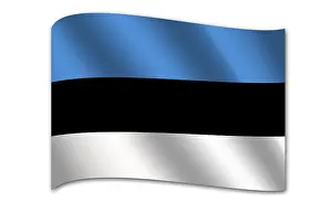 Computer Graphic Flag Drucke: Flag of Estonia