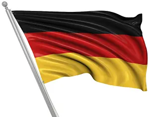 German Federal Republic Image Drucke: Flag of Germany, 3d rendered image