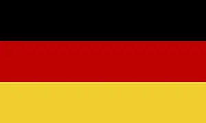 European Flags Illustration Drucke: Flag of Germany, Vector illustration