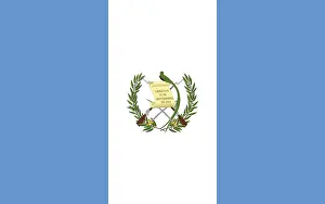 Guatemala Flag Drucke: Flag of Guatemala, Vector illustration