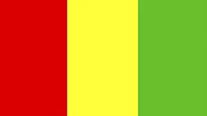 West African Symbol Drucke: Flag of Guinea