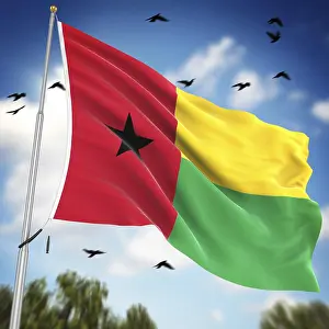 Drucke von Flagge von Guinea-Bissau, Dies ist ein computer generiertes und 3D-generiertes Bild Verwandte Bilder Drucke: Flagge von Guinea-Bissau, Dies ist eine computer generierte und 3D-gere renderete Abbildung