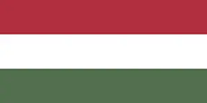 Empty Banner Design Drucke: Flag of Hungary, Vector illustration