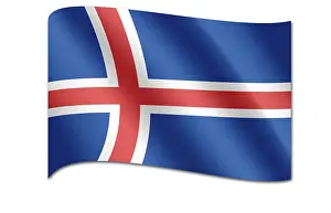 Computer Graphic Flag Drucke: Flag of Iceland