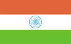 Deserted Flag Image Drucke: Flag of India