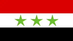 Western Asia State Flag Drucke: Flag of Iraq