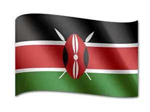 Kenya Flag Drucke: Flag of Kenya
