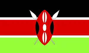 African Flag Drucke: Flag of Kenya