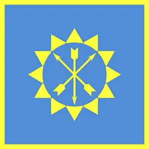 Gerahmter Druck : Flagge von Chmelnyzkyj Gerahmter Druck : Flagge von Chmelnyzkyj