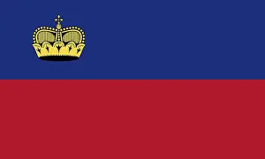 Drucke von Flagge von Liechtenstein, Vektorillustration Liechtenstein Drucke: Flagge von Liechtenstein, Vektorillustration.