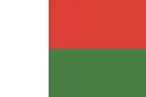 Vector Illustration Of A Flag Drucke: Flag of Madagascar, Vector illustration