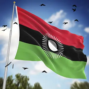 Drucke von Flagge von Malawi, Dies ist eine computer generierte und 3D-gerechnete Abbildung Verwandte Bilder Drucke: Flagge von Malawi, Dies ist eine computer generierte und 3D-generierte Abbildung.