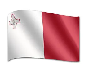 Southern Europe Flags Drucke: Flag of Malta