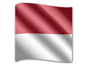 European City State Flags Drucke: Flag of Monaco