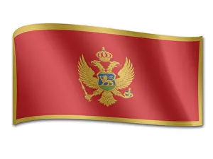 Southeast European Flags Drucke: Flag of Montenegro