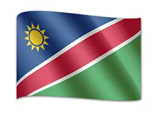 Computer Graphic Flags Drucke: Flag of Namibia