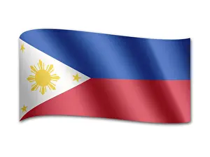 Computer Graphic Flag Design Drucke: Flag of the Philippines