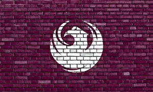 Brick Wall Art Drucke: Flag of Phoenix painted on brick wall
