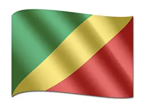Computer Graphic Flag Drucke: Flag of the Republic of the Congo
