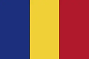 Southeast Europe Flags Drucke: Flag of Romania, Vector illustration