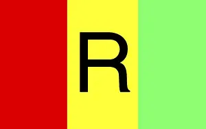 Drucke von Die Flagge von Ruanda, ein Symbol der Einheit und des Stolzes eines Landes mit einer reichen Geschichte Ruanda Drucke: Flagge Ruandas