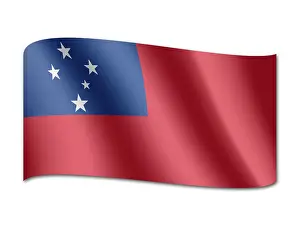 Samoa Drucke: Flagge von Samoa