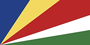 Seychelles Flag Drucke: Flag of the Seychelles