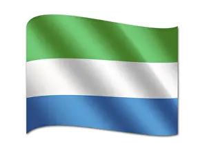 Drucke von Die Flagge von Sierra Leone, ein Symbol der Einheit und Identität des westafrikanischen Landes Verwandte Bilder Drucke: Flagge Sierra Leones