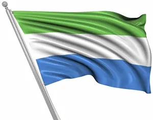 Drucke von Flagge von Sierra Leone, Dies ist eine computer generierte und 3D-geschnittene Abbildung Verwandte Bilder Drucke: Flagge von Sierra Leone, Dies ist eine computer generierte und 3D-gerenderte Abbildung.