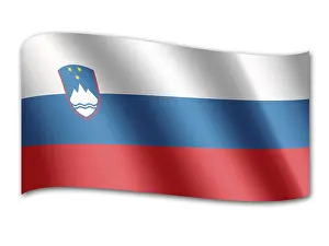 Slovenian Flag Drucke: Flag of Slowenia