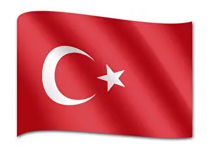 Computer Graphic Flag Drucke: Flag of Turkey
