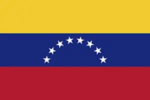 Drucke von Das venezolanische Wappen in präziser Vektorform Venezuela Drucke: Flagge Venezuelas