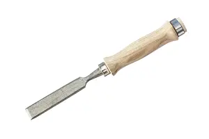 White Background Detail Drucke: Flat chisel in front of a white background