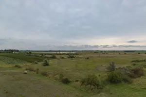 Lake Neusiedl National Park Austria Drucke: Flat land with fields and bushes