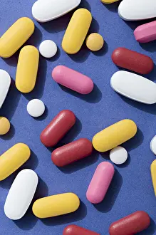 Natural Scientific Research Drucke: Flat lay assortment pills