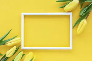 Holiday Decoration Ideas Drucke: Flat lay greeting card with space for text