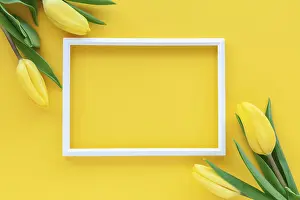 Holiday Decoration Ideas Drucke: Flat lay greeting card with space for text
