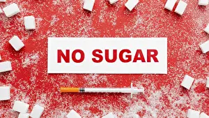 Venice Carnival Drucke: Flat lay no sugar message