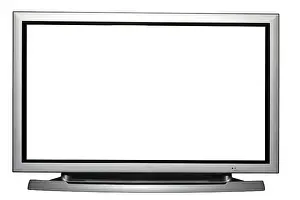 White Studio Backdrop Drucke: Flat screen TV