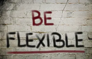 Work Life Balance Image Drucke: Be Flexible Concept