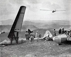 Hesse Germany Landscape Photo Drucke: Flight operation in the Rhon