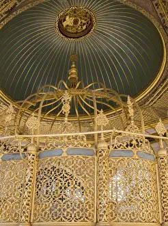 Ornamented Floral Design Drucke: Floral art pattern example of the Ottoman time
