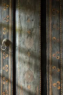 Ornate Decorative Items Drucke: Floral art pattern example on wood of the Ottoman time