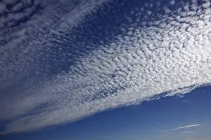 Cirrocumulus Clouds Drucke: Fluffy clouds or cirrocumulus clouds